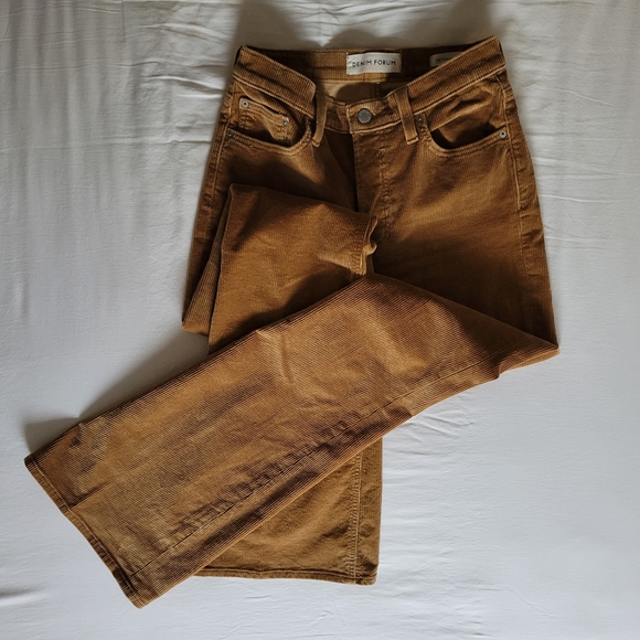 Aritzia's Denim Forum Mariane Flare corduroy pants, Golden amber, size 25 - Picture 4 of 12